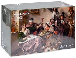 Puzzelman legpuzzel Jan Steen 1000 stukjes klassieke kunst puzzel