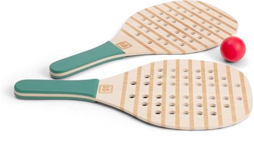 BS Toys houten padelrackets - buitenspeelgoed voor kinderen - FSC