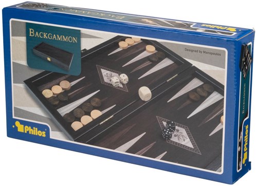 Philos Backgammon spel Kassette Skariana Klein reisspel