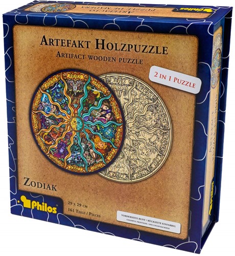 Philos Artefact Houten Puzzel 2 in 1 Zodiac