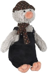 Happy Horse knuffel pinguïn Polar 25cm - zwart grijs - zachte pluche knuffel