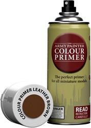 The Army Painter apprêt couleur marron - Spray Leather Brown pour figurines