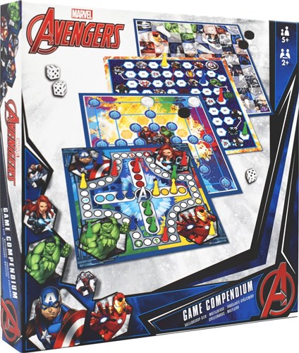 Cartamundi Marvel Avengers 4-in-1 Spellendoos Bordspel Verzameling