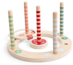 BS Toys Houten Ringwerpspel met Strepen, 7dlg.