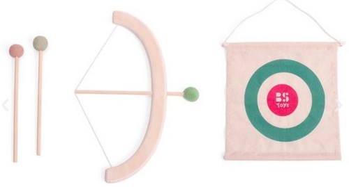 BS Toys Pijl en Boog Set voor kinderen - Houten buitenspeelgoed - 4-delig