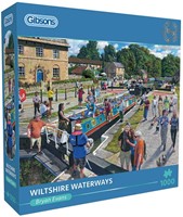 Gibsons legpuzzel Wiltshire Waterways 1000 stukjes karton volwassenen