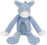 Happy Horse peluche âne Denzell 40cm bleu - doudou tout doux