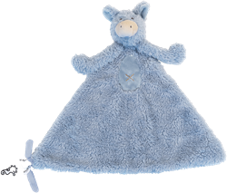 Happy Horse knuffeldoekje ezel Denzell blauw - baby cadeau