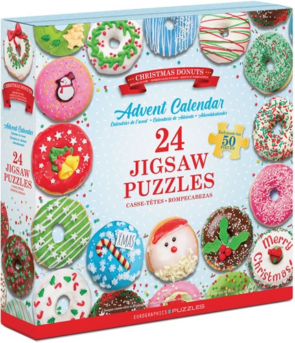 Eurographics Puzzle Adventskalender - Christmas Donuts (24 x 50)