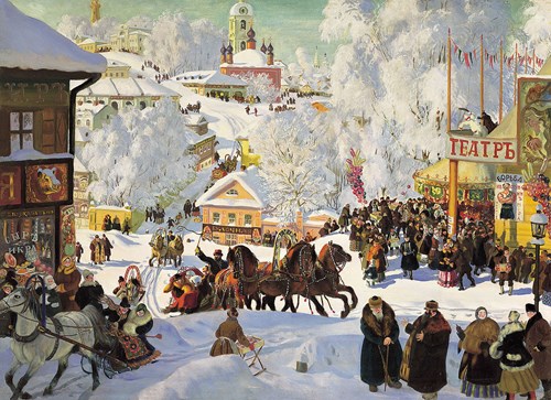 D-Toys puzzle Boris Kustodiev Maslenitsa 1000 pièces art