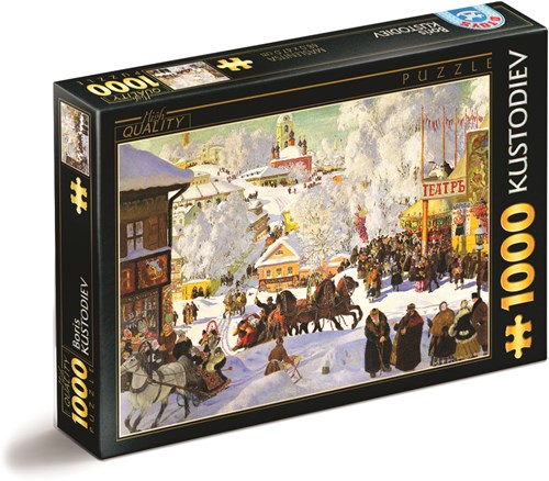 D-Toys puzzle Boris Kustodiev Maslenitsa 1000 pièces art-2