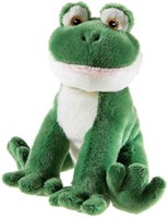 Heunec peluche grenouille en PET recyclé - jouet durable 15cm