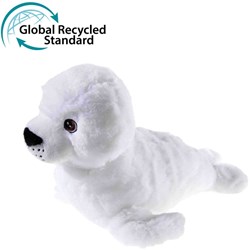 Heunec knuffel zeehond van gerecycled PET 30cm duurzaam speelgoed