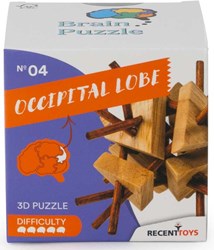 Recent Toys houten breinbreker puzzel - Brain Puzzle 4 denkspel