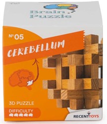 Recent Toys houten breinbreker puzzel - Brain Puzzle 5 - uitdagend denkspel