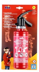 Klein brandblusser speelgoed - waterspuitfunctie - 0,5 liter tank - rood zwart
