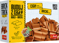 Brick Trick blocs de construction jouet - 40 tuiles en carton - éducatif