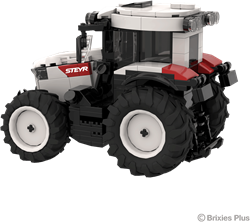 Brixies bouwset tractor Steyr Impuls 6200 - 306 blokjes speelgoed