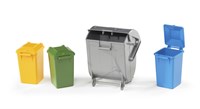 Bruder poubelles set bac à ordures jouet plastique 02607