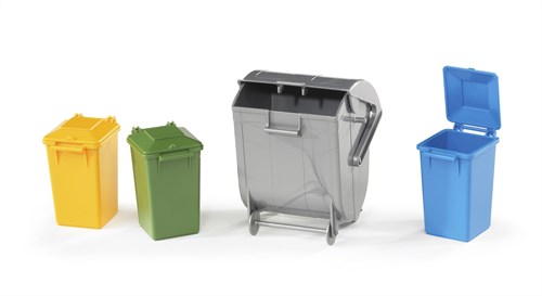Bruder poubelles set bac à ordures jouet plastique 02607