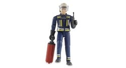 Bruder brandweerman 10,7cm met ass (60100)