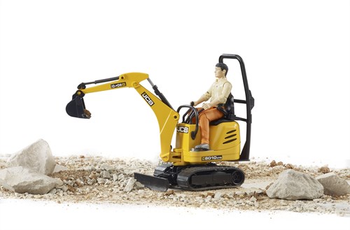 Bruder JCB micro pelle 8010 CTS jouet avec figurine-2