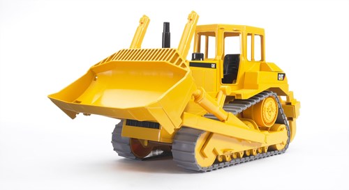 Bruder bulldozer met rupsbanden CAT speelgoedvoertuig 40cm geel-2