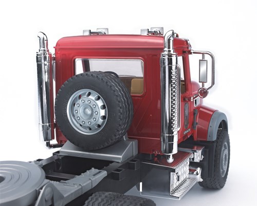 Bruder Mack Granite camion porte-engins jouet de chantier avec pelleteuse-2