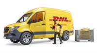 Bruder Mercedes Benz Sprinter DHL camionnette jouet avec chauffeur et colis-2