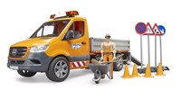 Bruder Mercedes-Benz Sprinter speelgoedvoertuig wegenbouw met licht en geluid-2