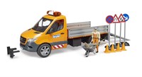 Bruder Mercedes-Benz Sprinter speelgoedvoertuig wegenbouw met licht en geluid
