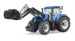 Bruder tracteur New Holland T7.315 jouet avec chargeur frontal bleu 1:16