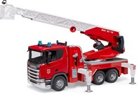 Bruder camion de pompier échelle Scania Super 560R avec pompe à eau et lumière-son