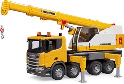 Bruder kraanwagen Scania Super 560R Liebherr met licht en geluid speelgoedauto