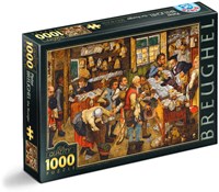 D-Toys puzzle art Pieter Brueghel le Jeune paiement dîme 1000 pièces-2