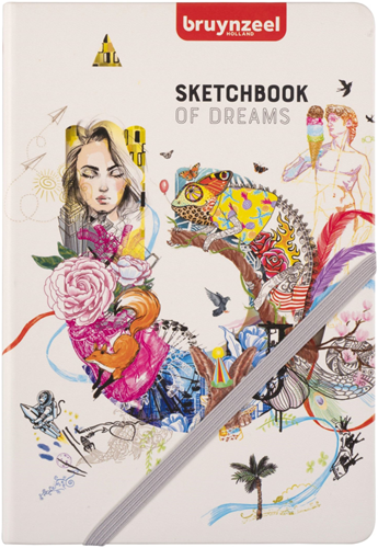 Bruynzeel carnet de croquis Creatives A5 140g 80 feuilles carnet blanc