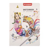 Bruynzeel schetsboek A4 creatief notitieboek 140g 80 vellen wit