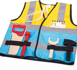 BigJigs déguisement de constructeur avec accessoires pour enfants