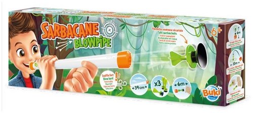 Buki blaasbuis speelgoed met veilige zuignapdarts voor kinderen