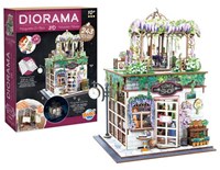 Buki houten bloemenwinkel diorama bouwpakket met led-verlichting