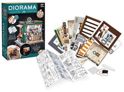 Buki diorama café miniature à construire avec éclairage LED et accessoires