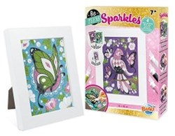 Buki glitter schilderijen - vlinder knutselset met glitters