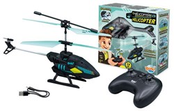Buki hélicoptère télécommandé R/C avec gyroscope 23 cm noir