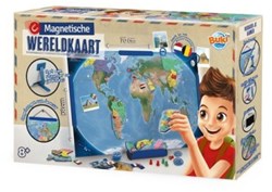 Buki magnetische wereldkaart educatief speelgoed - wereld ontdekken