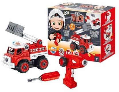 Buki camion de pompiers - Voiture RC jouet pour enfants dès 3 ans