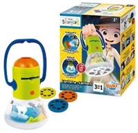 Buki zaklamp speelgoed MINI SCIENCES 3 in 1 met dieren en LED