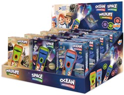 BUKI-PROJECTOR - DISPLAY 12 STUKS - 3 ASS MODELLEN : DIEREN, RUIMTE, OCEAAN