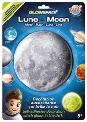 Buki sticker maan - Glow in the dark muurdecoratie voor kinderen