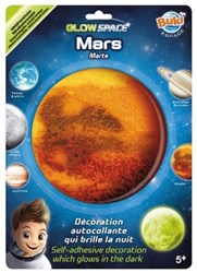 Buki sticker Mars - Glow in the dark planeet kinderkamer decoratie