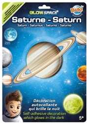 Buki sticker Saturnus - Glow in the dark planeet voor kinderkamer